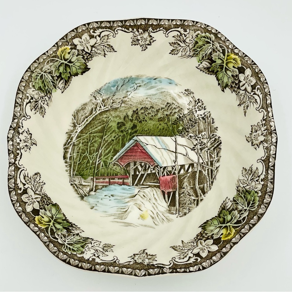 Johnson Brothers Friendly Village Covered Bridge Bowl